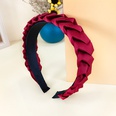 Korean Style DoughTwist Style Plaits Headband Fabric Candy Color Pressure NonSlip Headband Wide Edge Sweet AllMatching Pure Color AllMatching Hair Accessoriespicture11